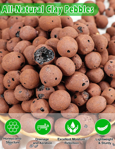 TOYPOPOR textura de bolitas de arcilla expandida resaltando porosidad y drenaje