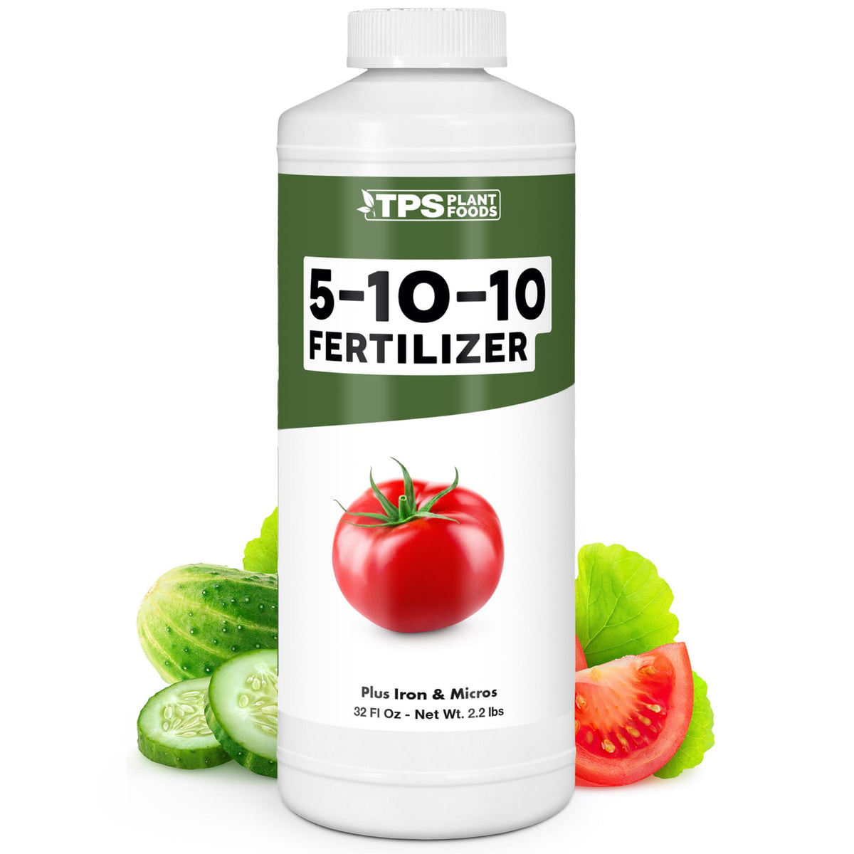 TPS NUTRIENTS envase frontal de 32 oz mostrando fácil manejo y dosificación