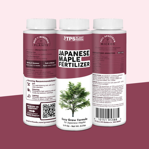TPS NUTRIENTS en jardín paisajístico, mejora estética y salud del arce