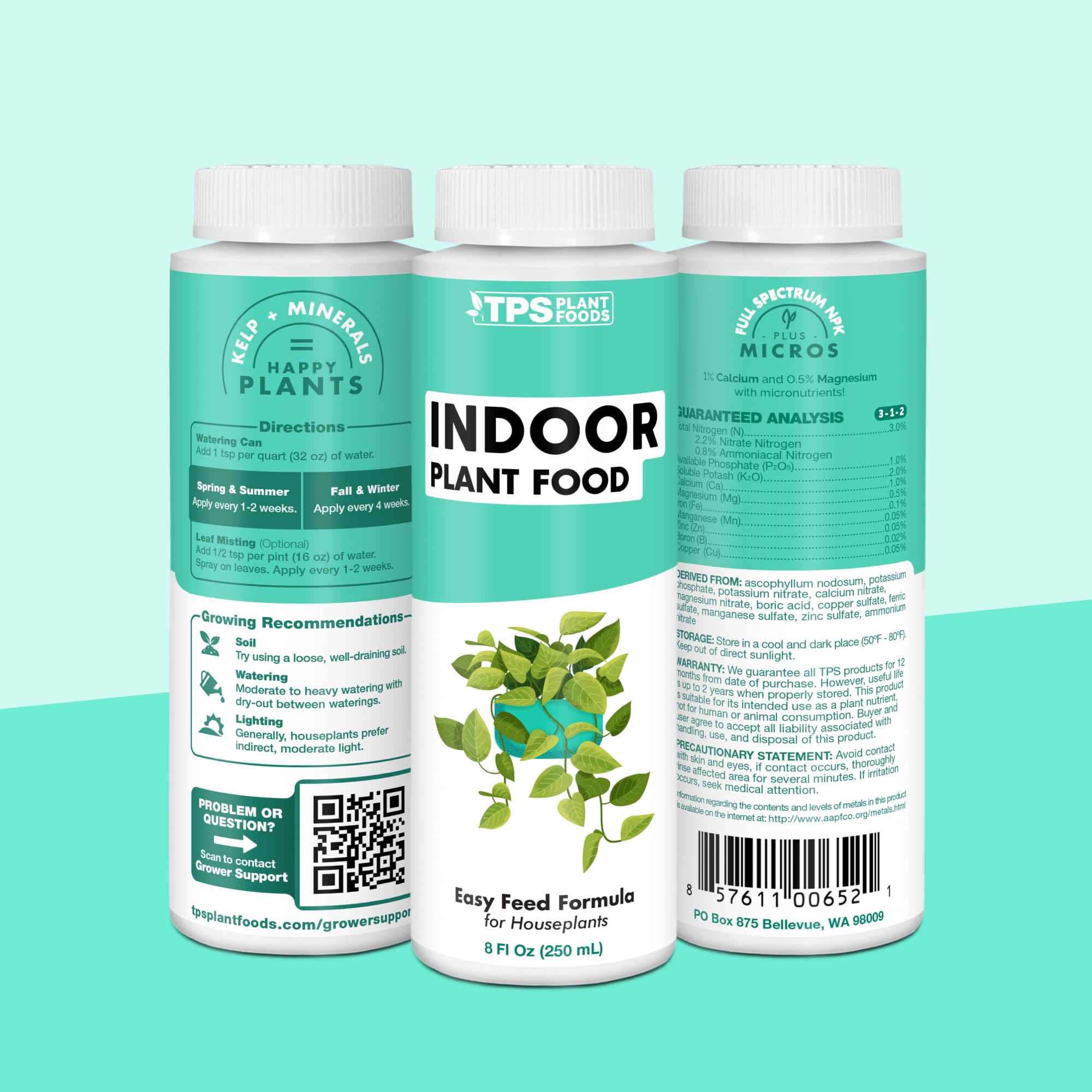 TPS NUTRIENTS en ambiente interior con plantas saludables y verde