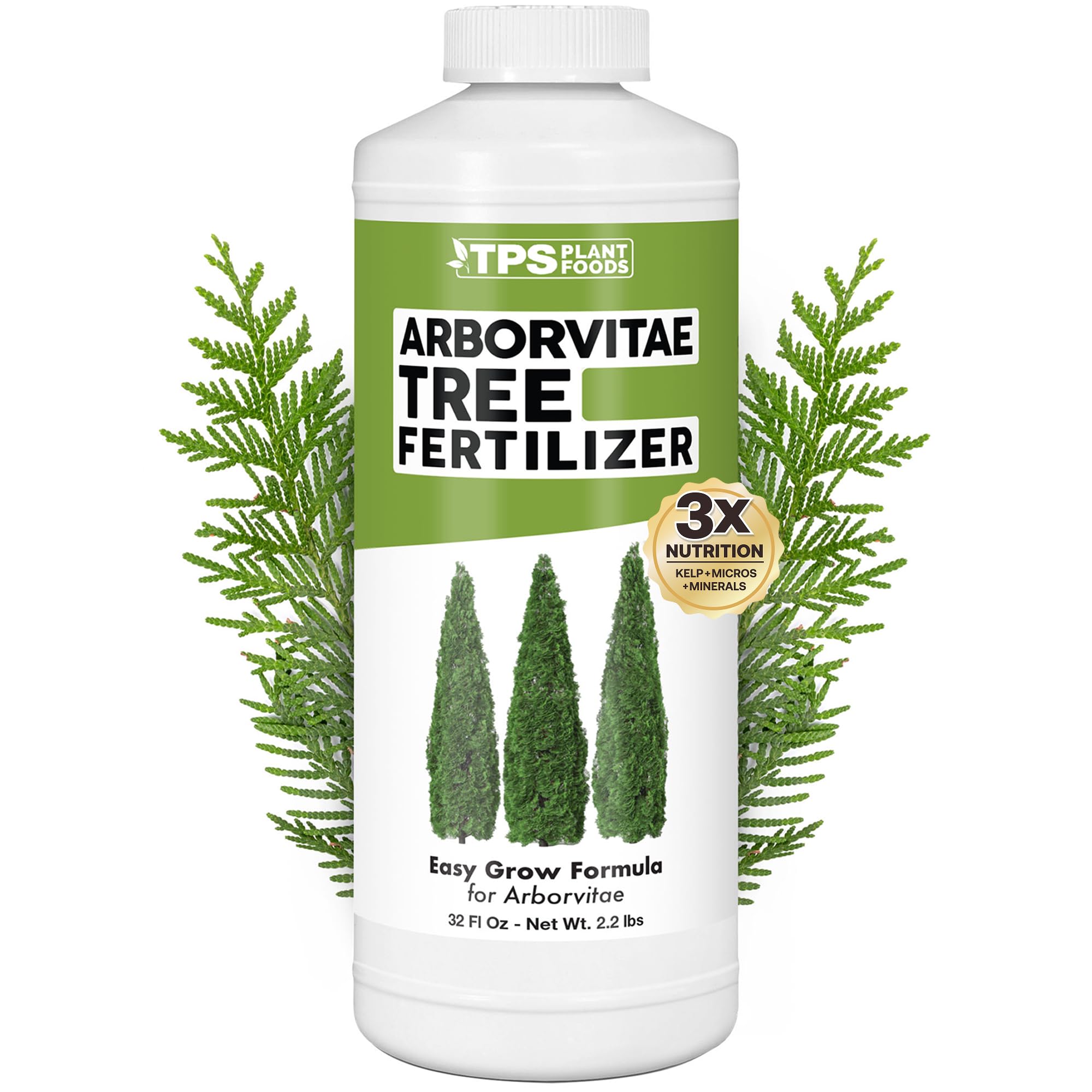 TPS NUTRIENTS botella frontal mostrando etiqueta y tamaño 32 oz para fácil identificación