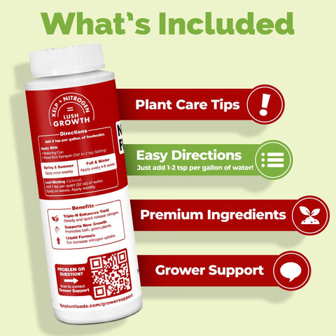 TPS NUTRIENTS comparación de tamaño 8 oz para controlar dosis precisas