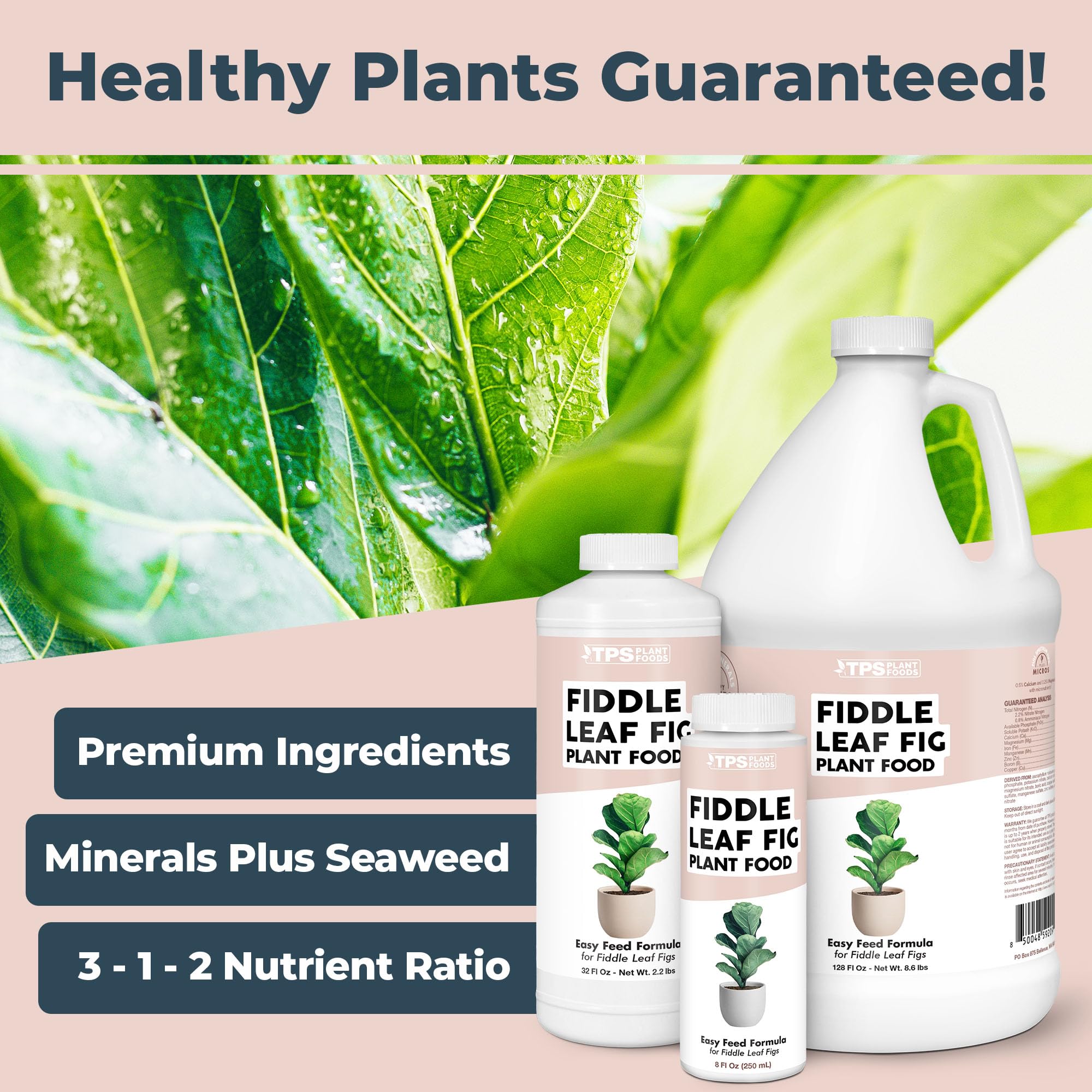 TPS NUTRIENTS gotas del fertilizante líquido en cucharón que muestra textura de absorción rápida