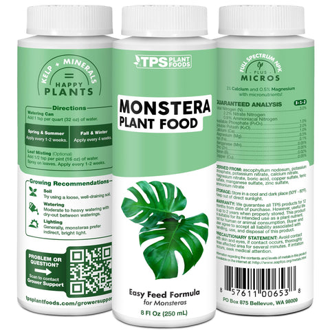 TPS NUTRIENTS etiqueta con instrucciones y beneficios visibles