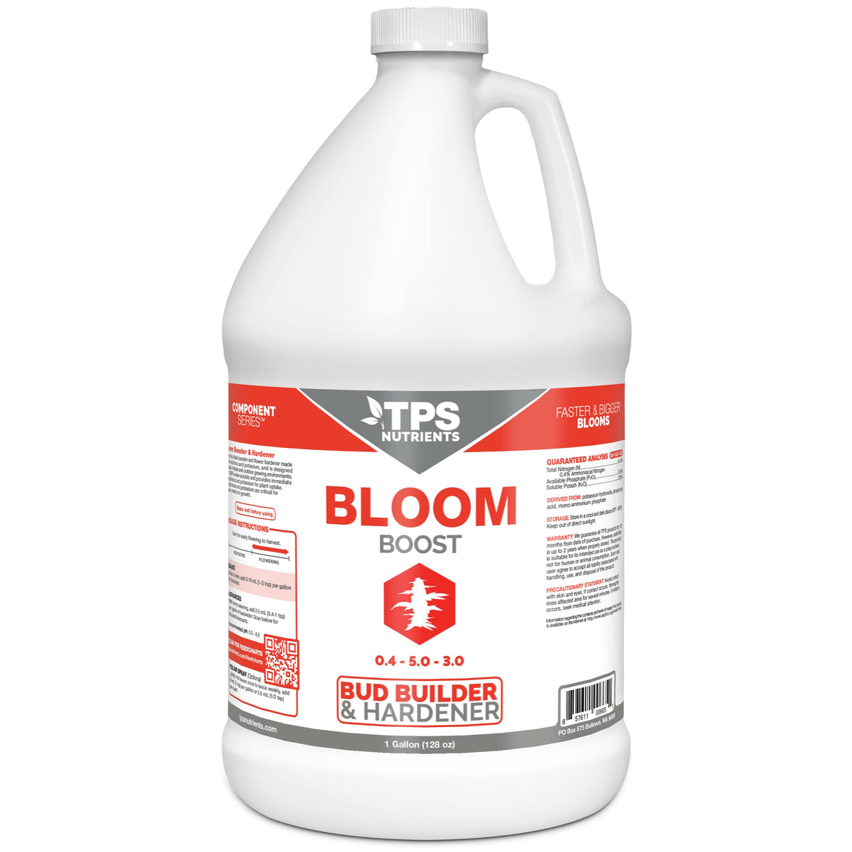 TPS NUTRIENTS envase frontal Bloom Bud Builder 1 gal mostrando presentación y volumen