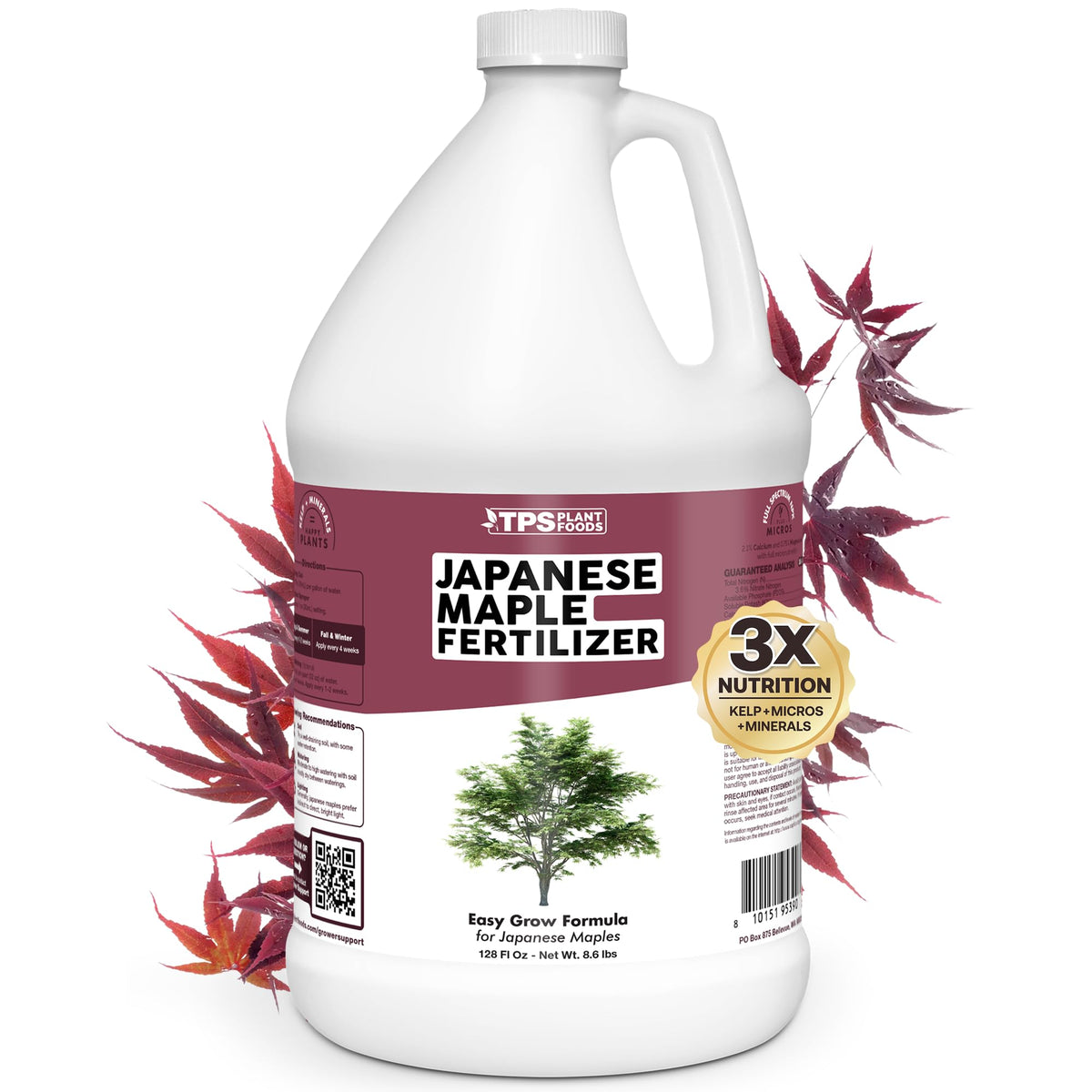 TPS NUTRIENTS envase frontal mostrando 1 galón y beneficios visibles