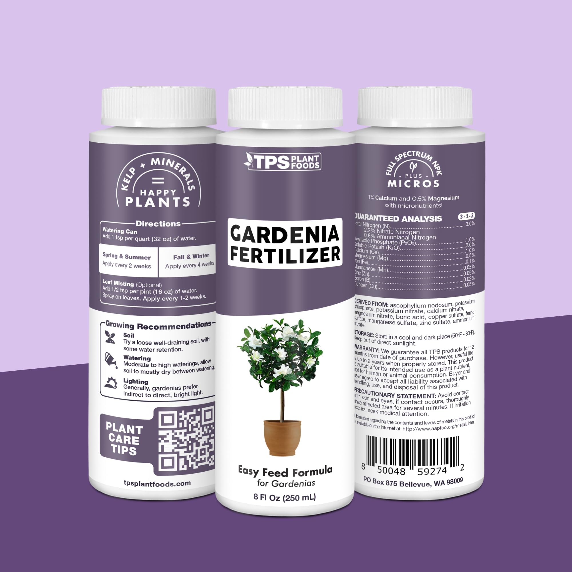 TPS NUTRIENTS producto en patio con macetas mostrando ambiente cuidado