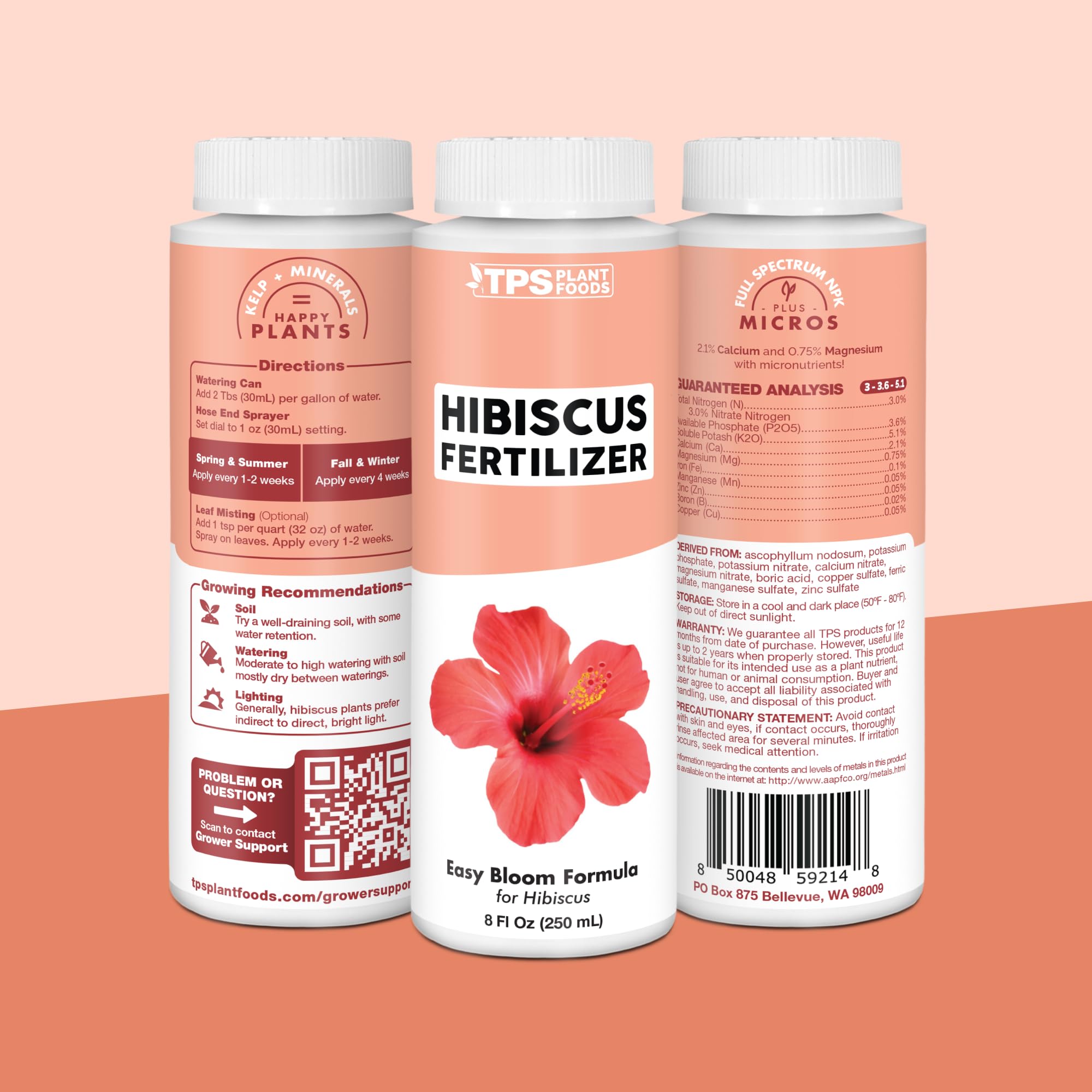 TPS NUTRIENTS en escena de jardín con hibiscus para un aspecto paisajístico atractivo