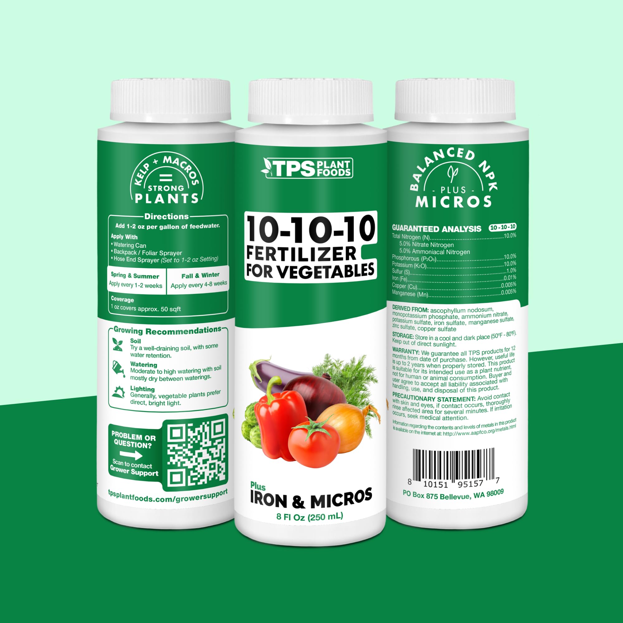 TPS NUTRIENTS sello Made in USA que garantiza control de calidad