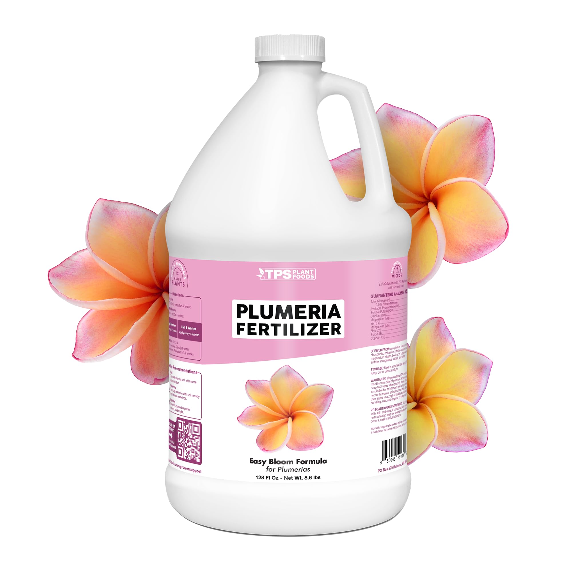 TPS NUTRIENTS botella frontal mostrando etiqueta y beneficio de flores