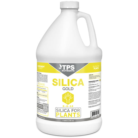 TPS NUTRIENTS envase frontal mostrando Silica Gold y aplicación