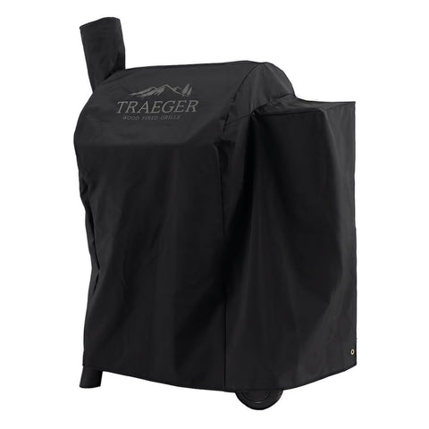Traeger funda plegada lista para almacenar y ahorrar espacio