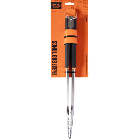 Traeger pinzas frontal acero inoxidable, resistencia y aspecto profesional