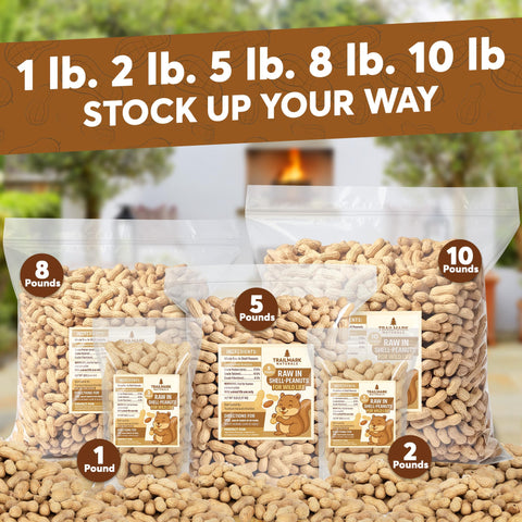 TRAILMARK NATURALS bolsa junto a mano para comprobar tamaño y peso