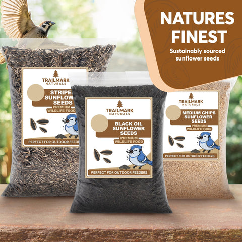 TRAILMARK NATURALS mano sosteniendo bolsa para comparar tamaño