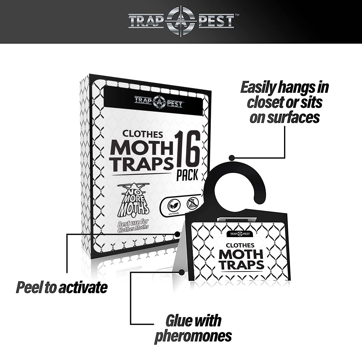 TRAP A PEST trampa en mano para mostrar tamaño y facilidad de uso