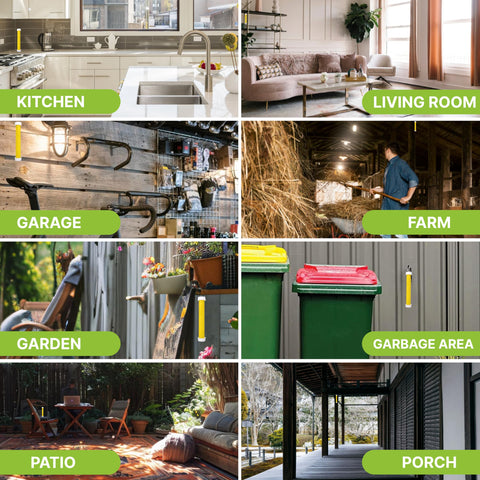 Trappify trampa colgada junto a una parrilla ideal para uso exterior