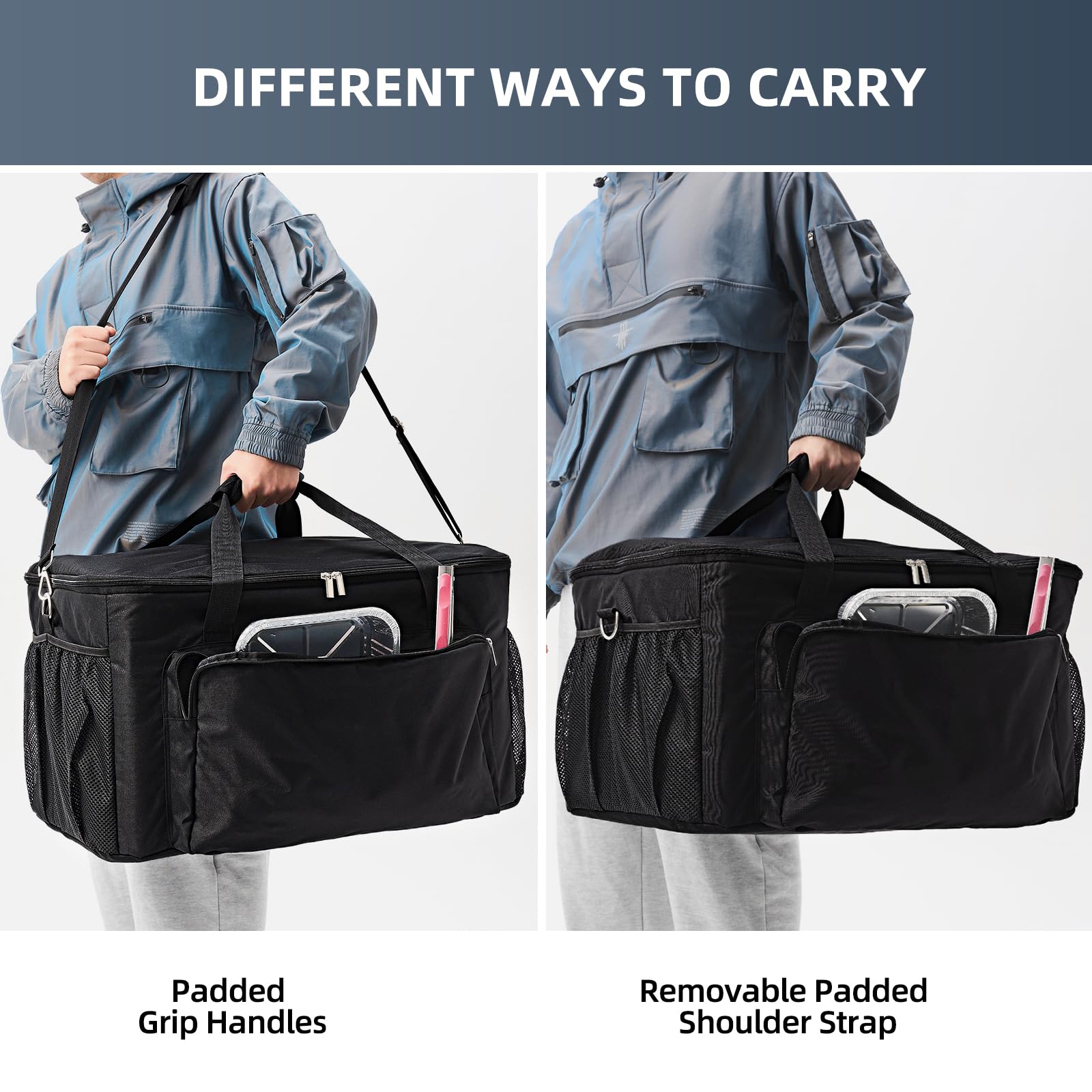 TRAVELIT funda en maletero mostrando ajuste y ahorro de espacio