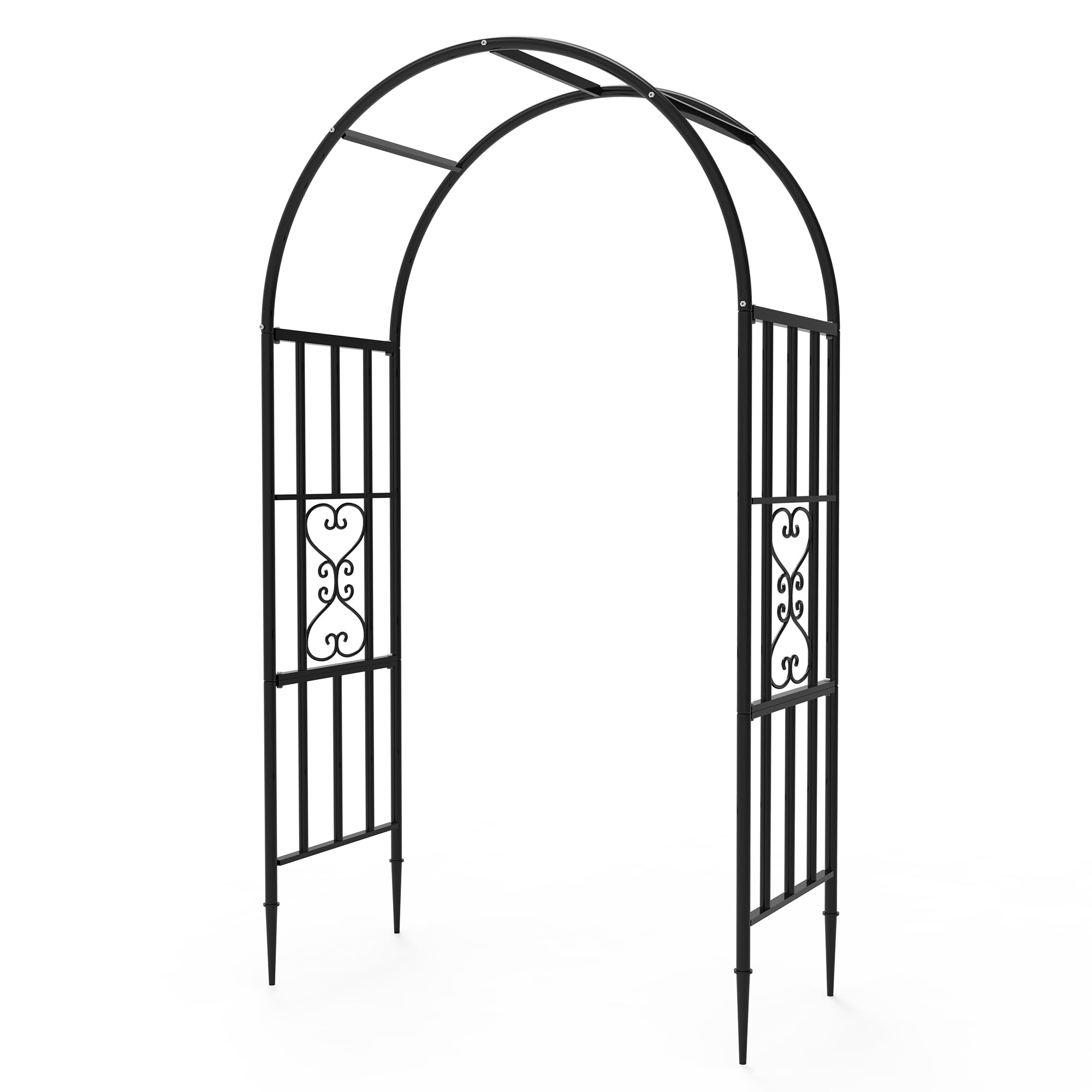Trellume arco frontal mostrando forma y entrada, mejora estética del jardín