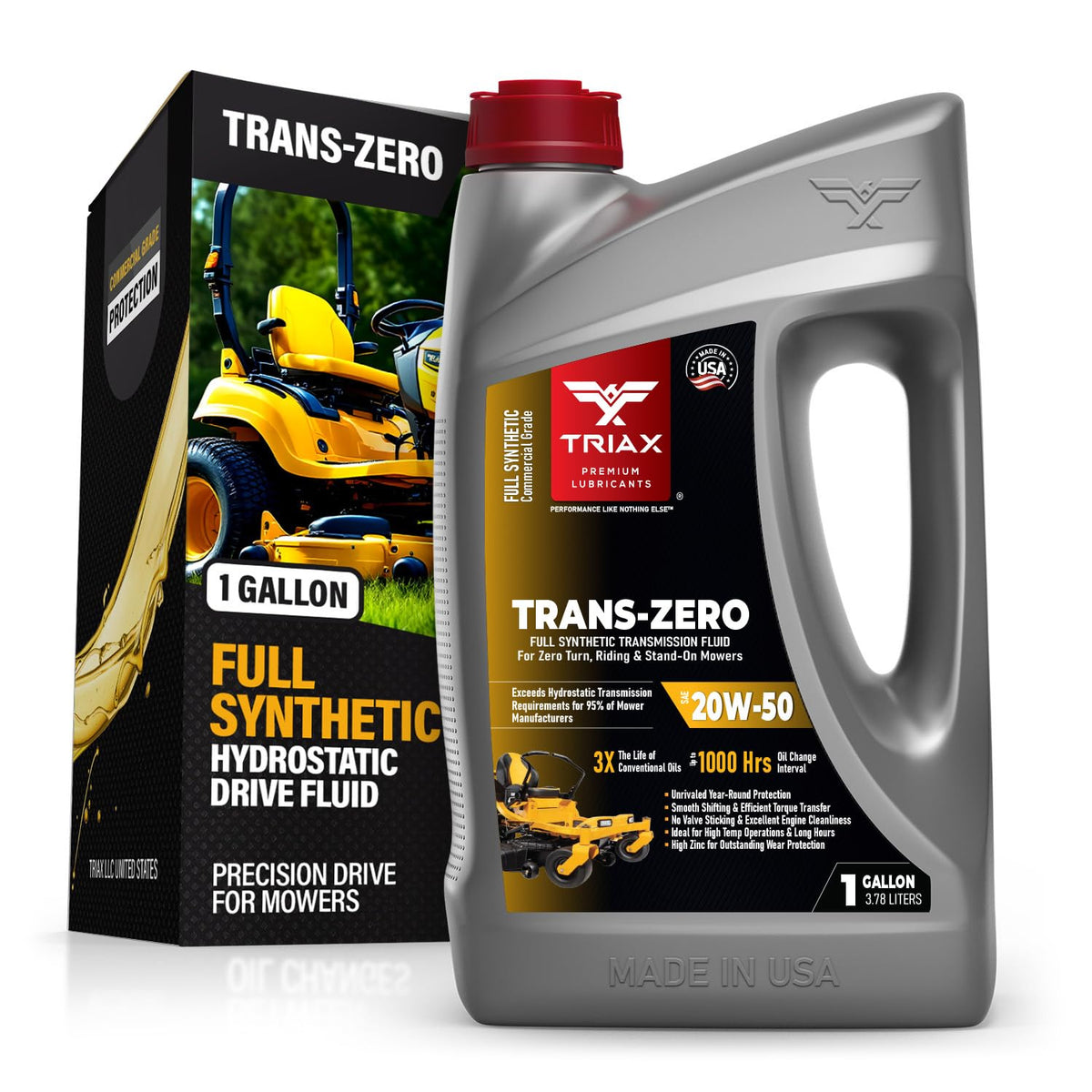 TRIAX Trans-Zero envase frontal mostrando diseño y volumen, ayuda a identificar el producto
