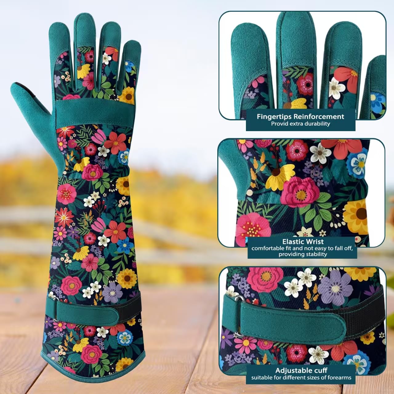 Trifabricy dorso con estampado floral que añade estilo mientras trabajas