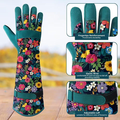 Trifabricy dorso con estampado floral que añade estilo mientras trabajas