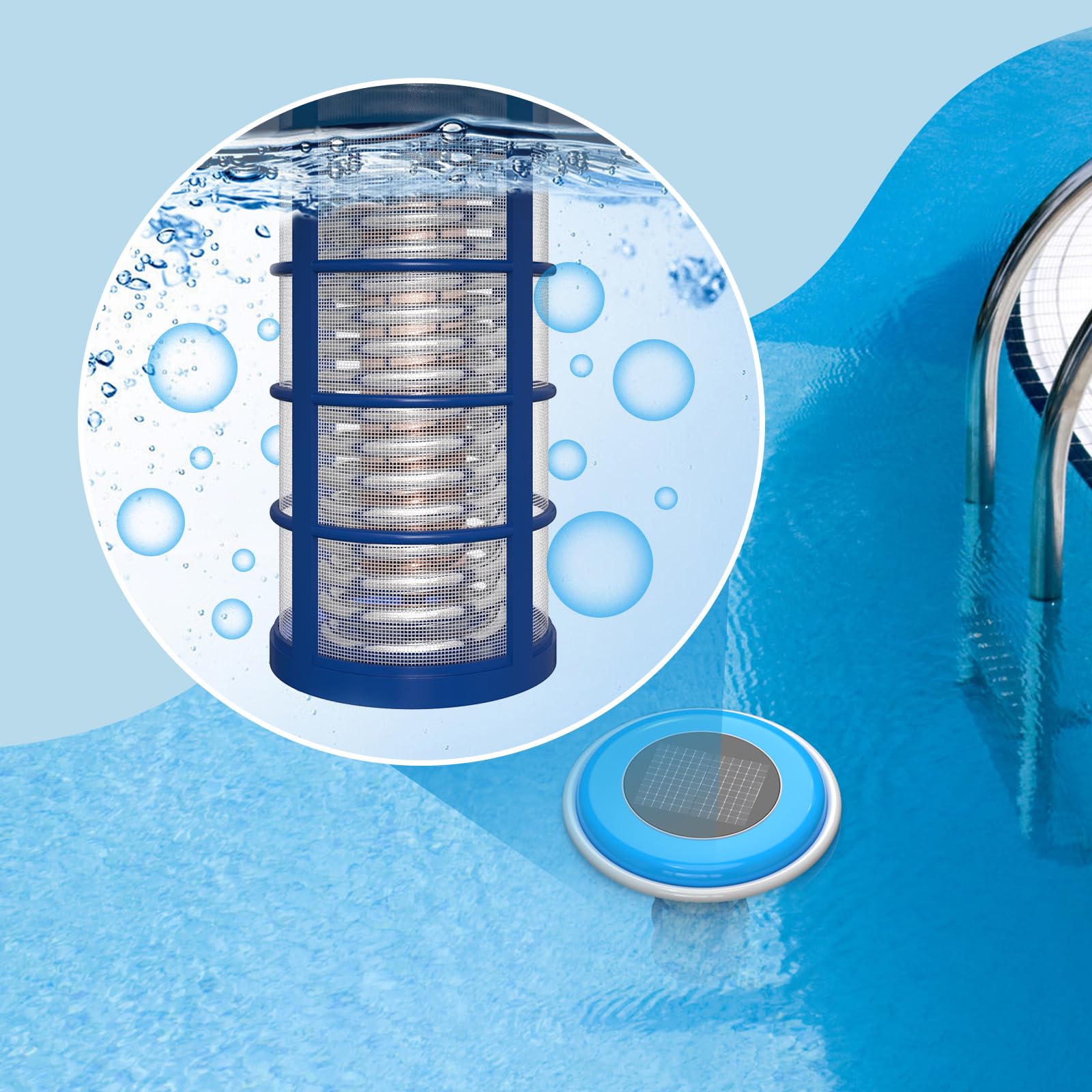 Troxlly en entorno de piscina, mantenimiento práctico y ahorro
