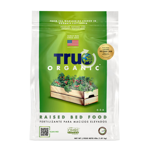 True Organic bolsa frontal mostrando diseño y beneficio de nutrición orgánica
