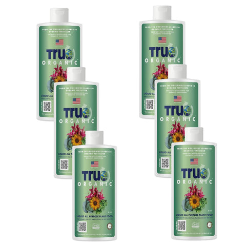 True Organic frente del empaque mostrando botella y marca como referencia de compra