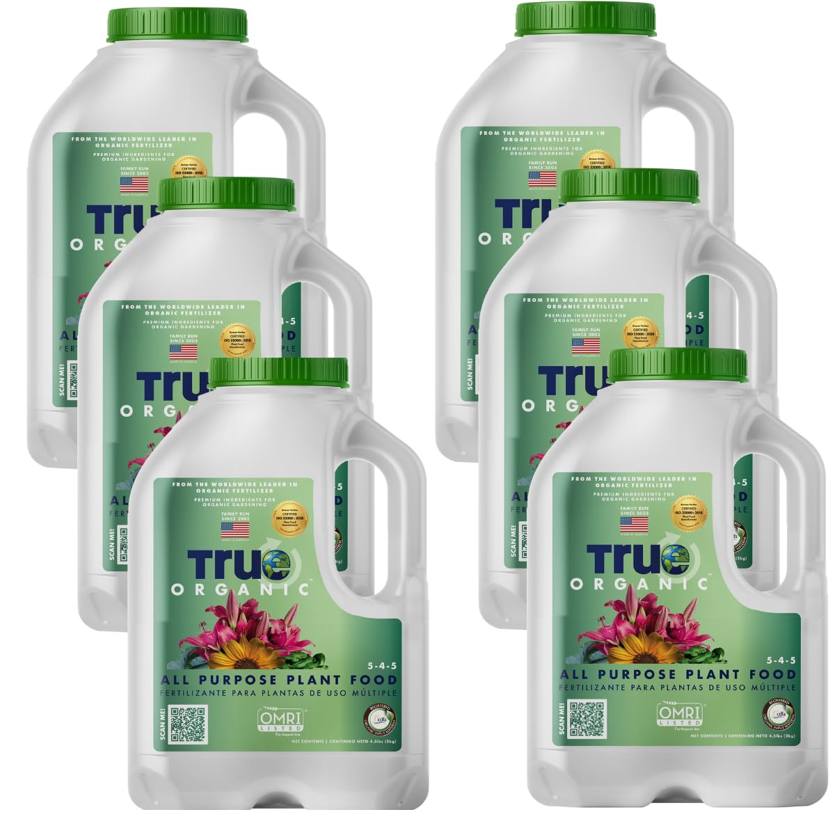 True Organic frente del envase mostrando diseño y tamaño práctico