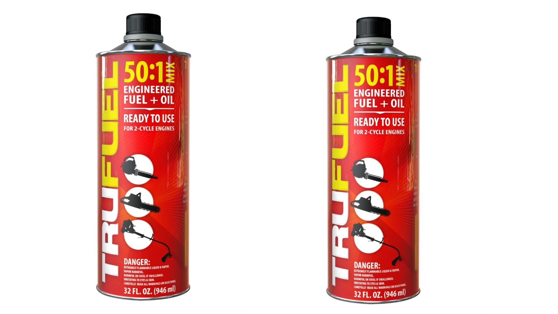 TruFuel botella frontal 32 oz lista para usar reduce errores en mezcla