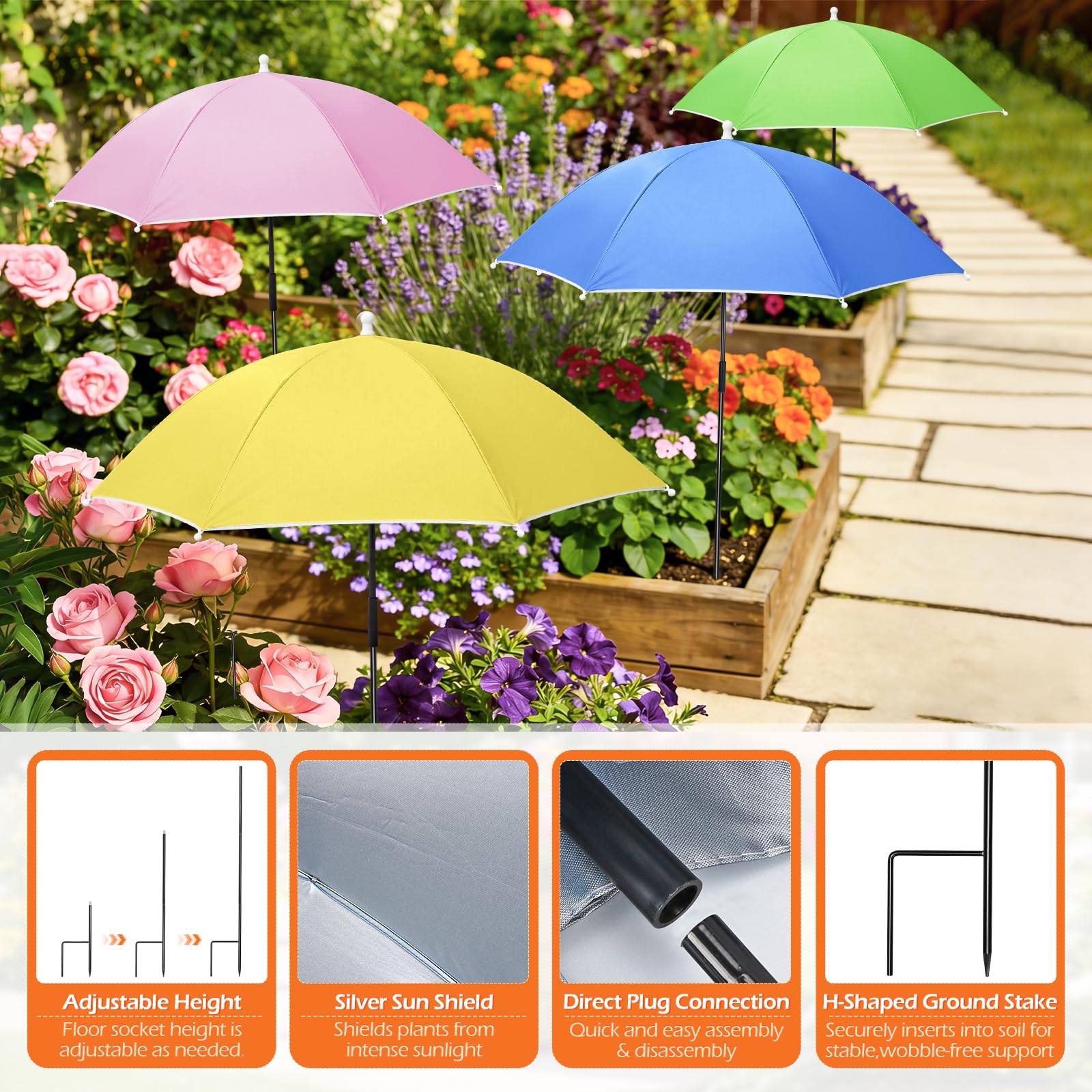 Tryly parasol en uso en balcón ofreciendo sombra y frescor