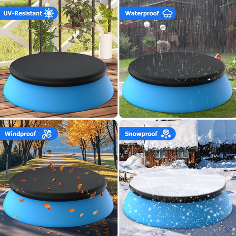 Tufmunb cubierta doblada para guardar, diseño compacto que facilita almacenamiento