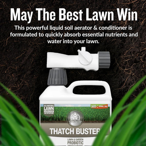 Turf Titan aplicador de manguera listo para rociar y activar microbios