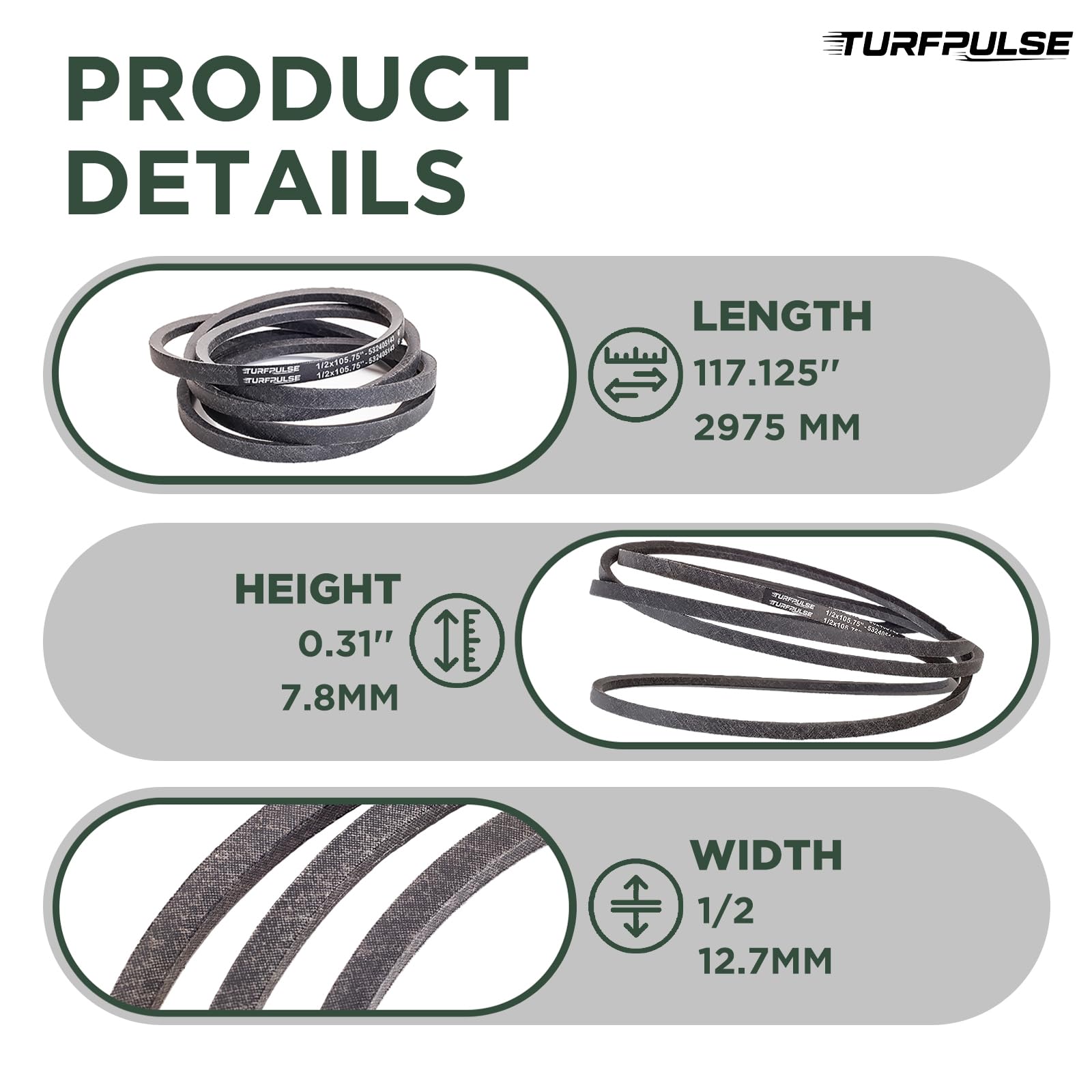 TURFPULSE textura de cordones de aramida mayor resistencia