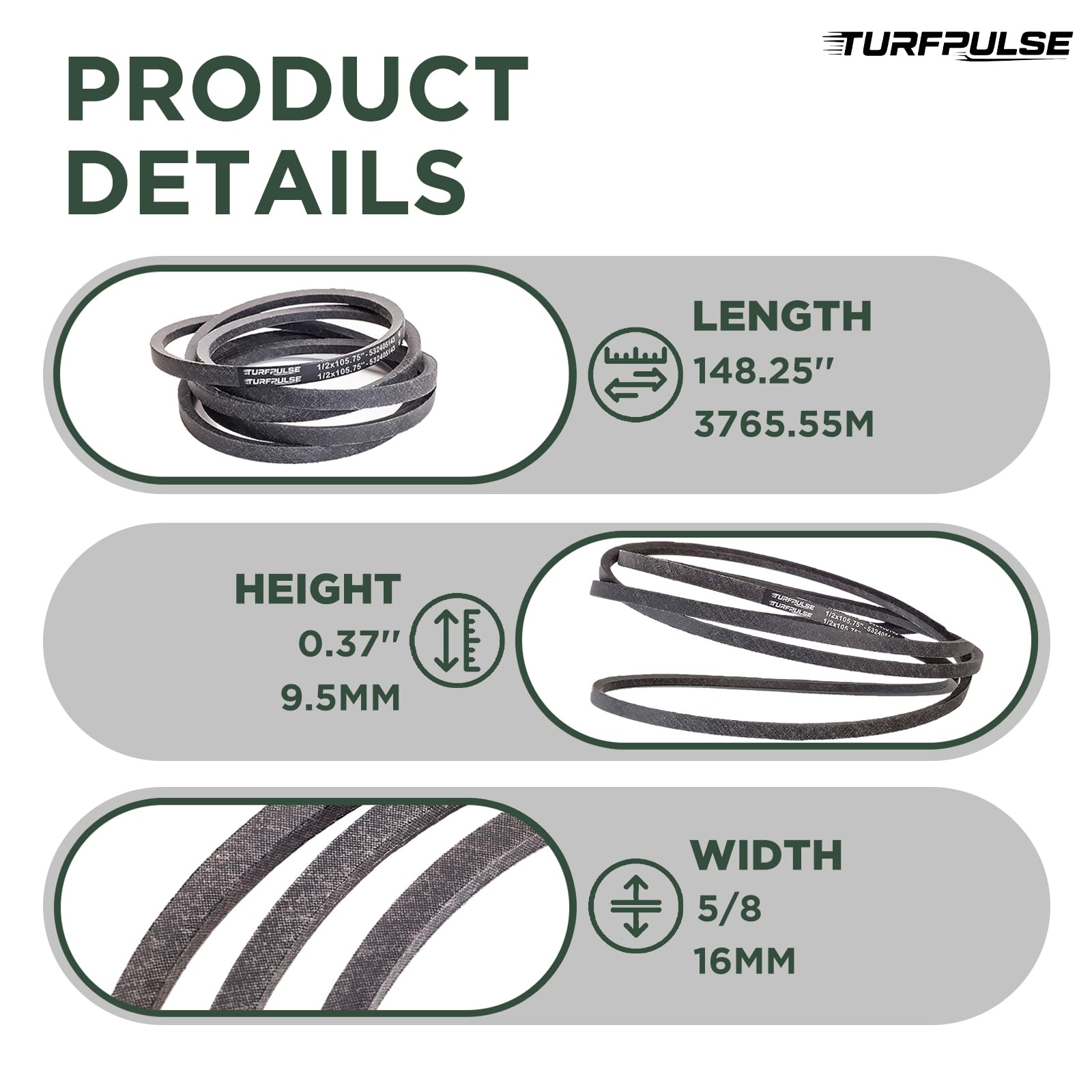 TURFPULSE detalle de textura y capa textil para mayor durabilidad