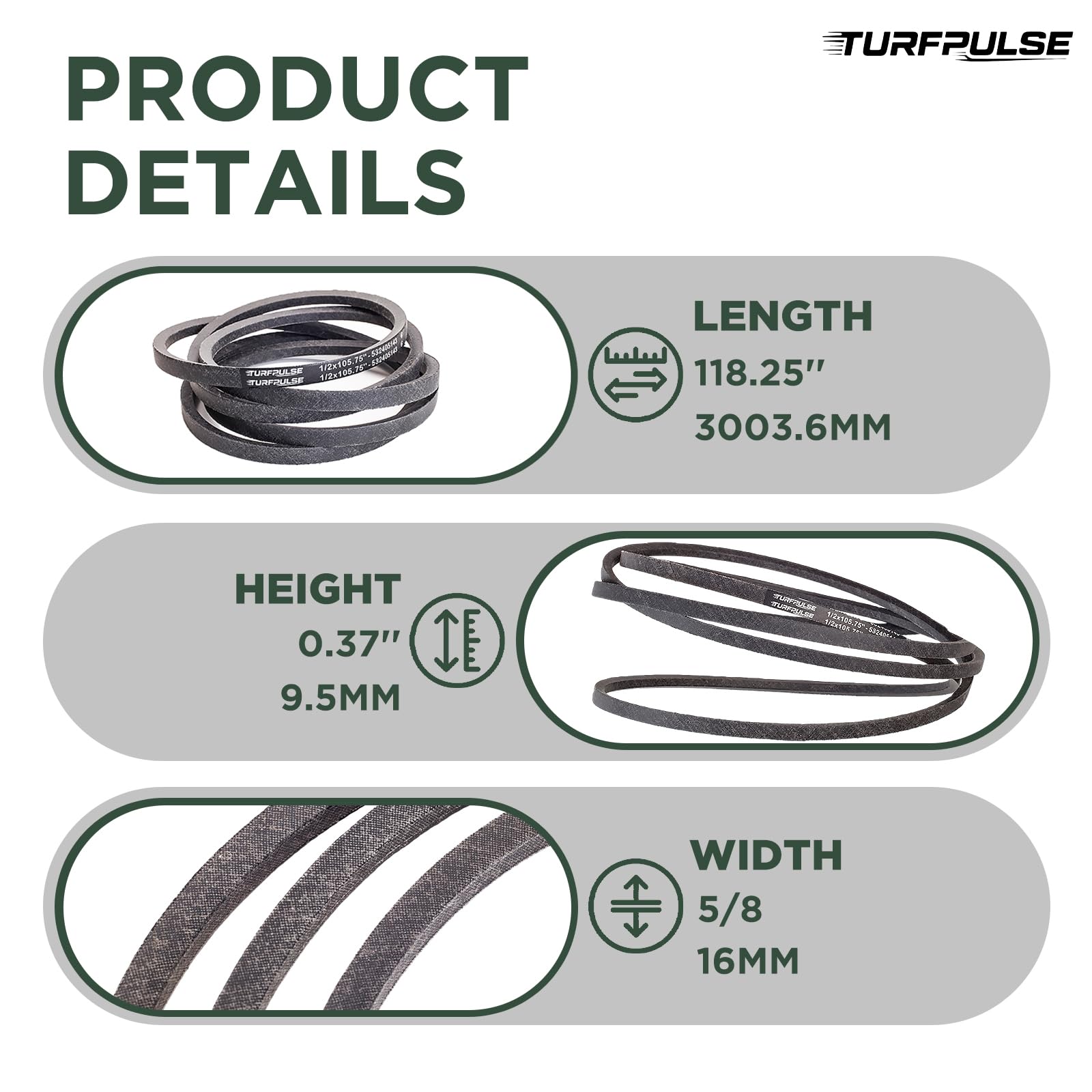 TURFPULSE primer plano textura caucho y fibras aramida, durabilidad