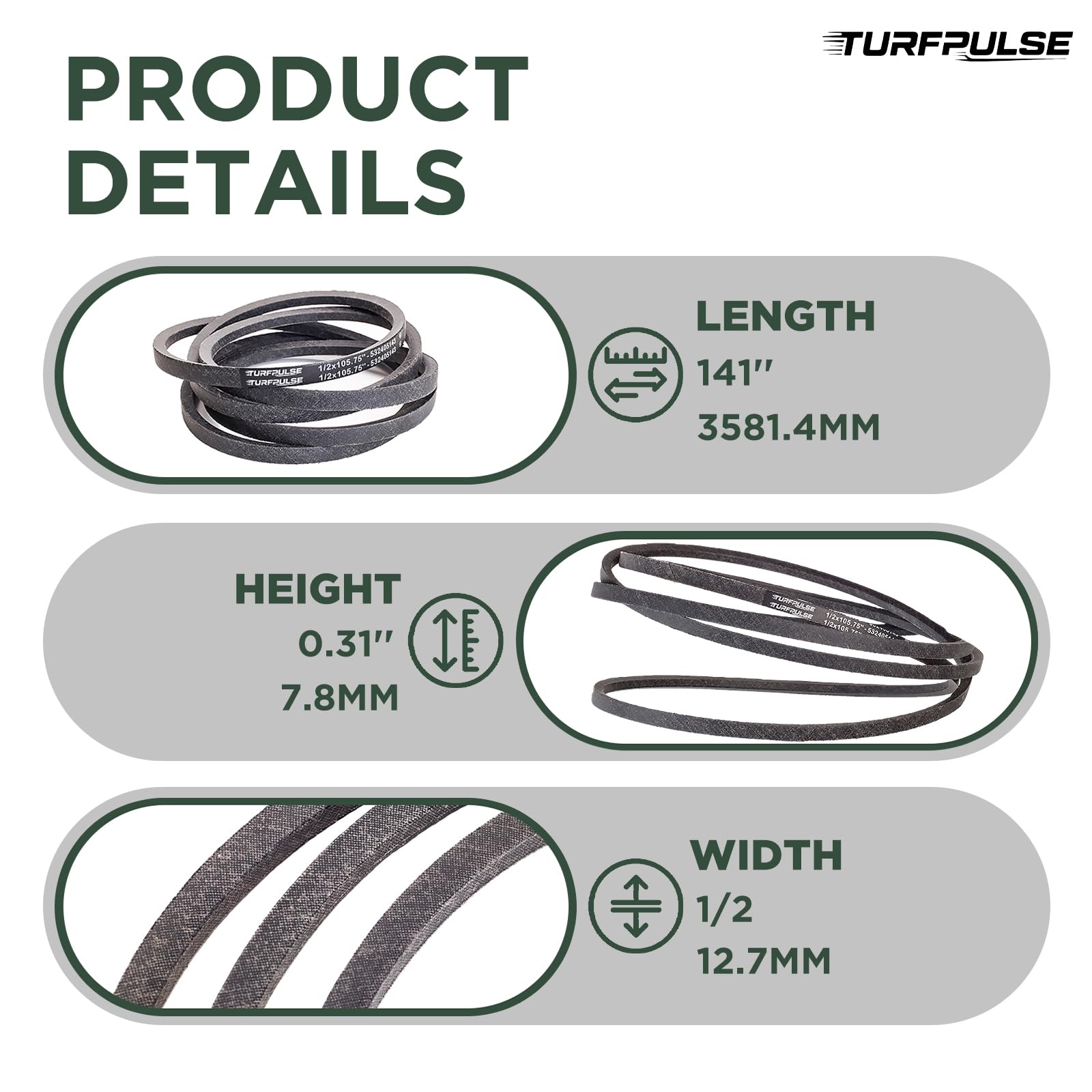 TURFPULSE detalle de cordones de aramida que aporta alta resistencia y durabilidad