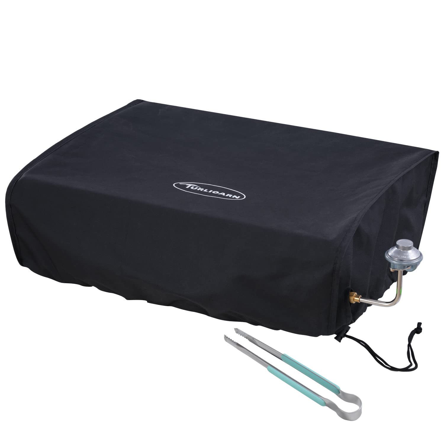 TURLIOARN vista frontal de la funda protegiendo la plancha Blackstone, protección completa
