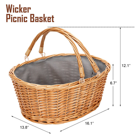 TwentyNext cesta usada en picnic con comida organizada y elegante