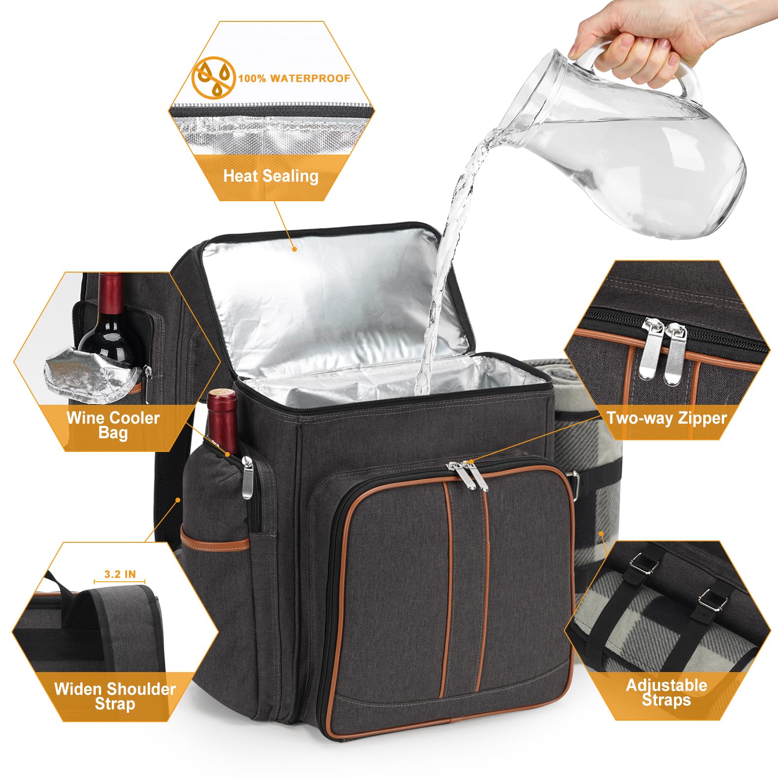 TwentyNext correas acolchadas que ofrecen comodidad al transportar la mochila