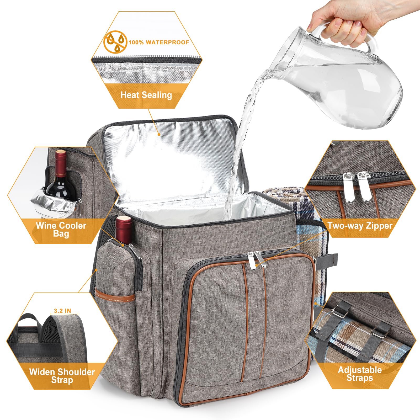 TwentyNext manta desplegada impermeable ideal para grupos