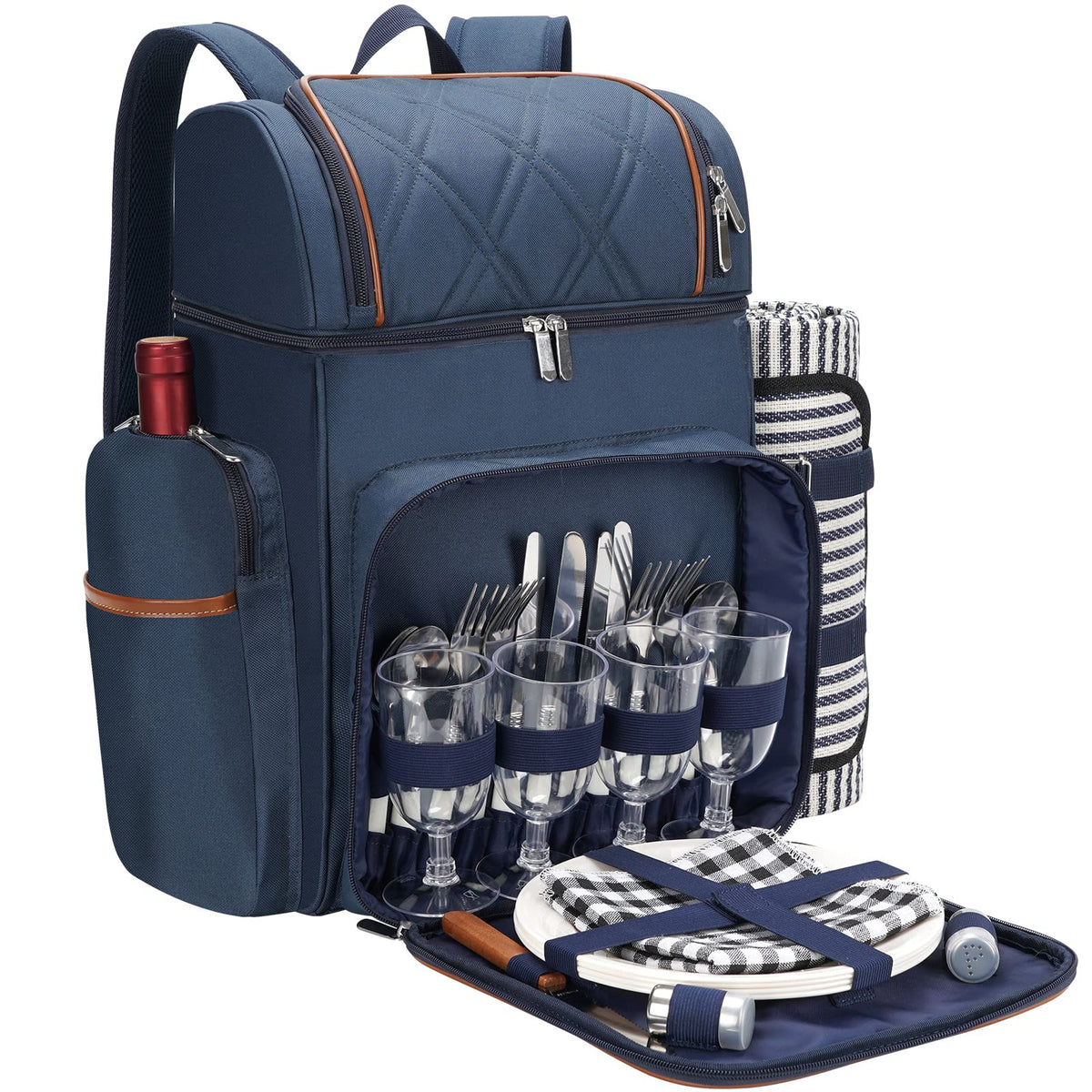 TwentyNext mochila picnic frontal mostrando bolsillo y diseño práctico