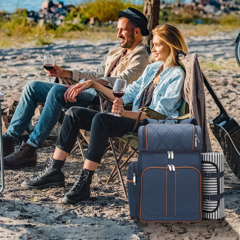 TwentyNext mochila picnic colocada en parque para una salida al aire libre
