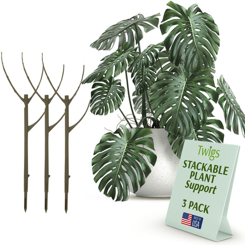 Twigs GA soporte frontal en Moonstone, muestra apariencia natural y discreta
