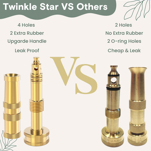 Twinkle Star boquilla jet en acción limpiando suciedad con chorro potente