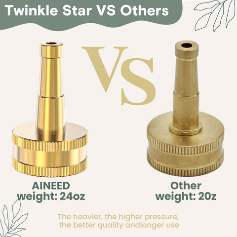 Twinkle Star textura de latón macizo que evidencia resistencia exterior