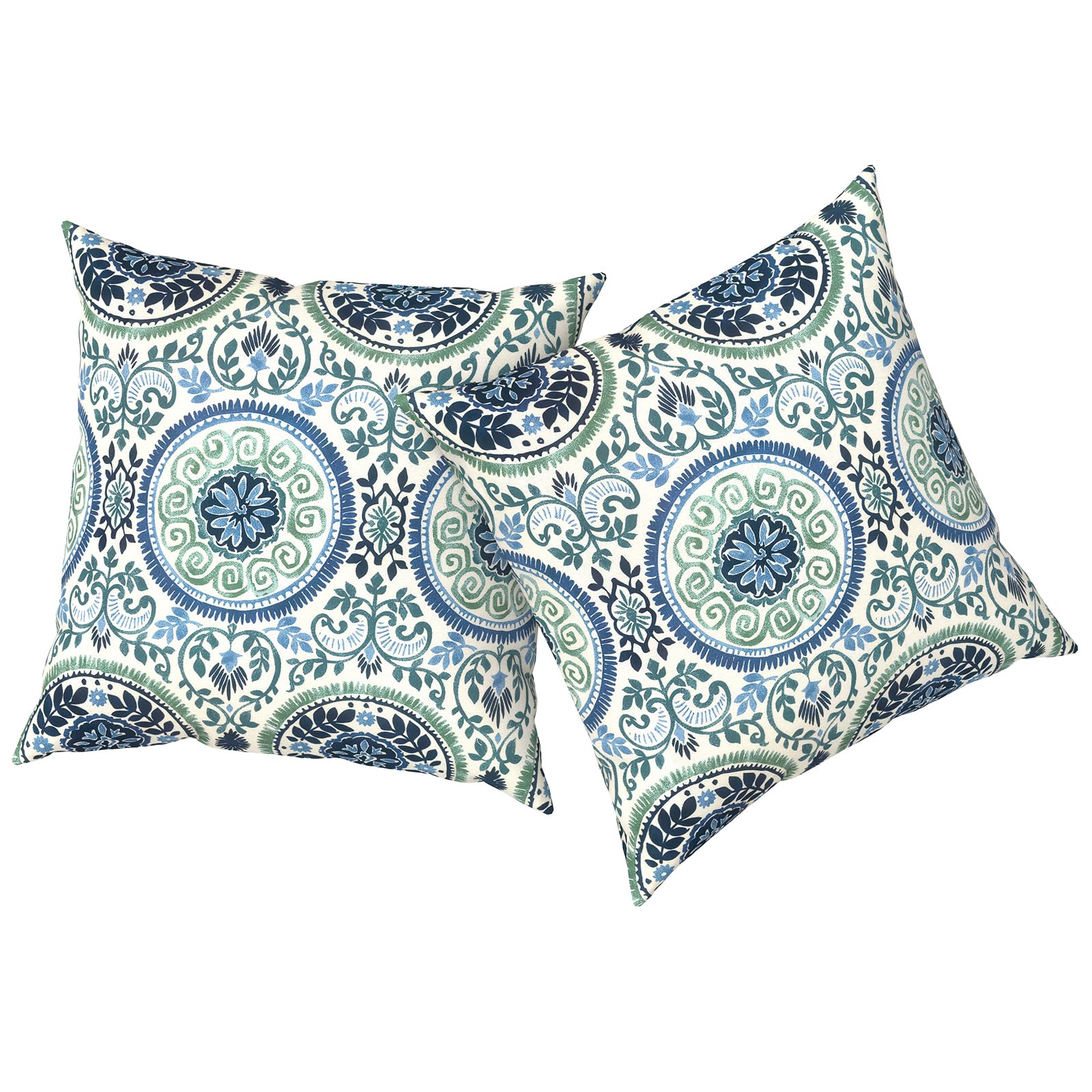 TWLEAR cojin frontal medallion blue mostrando diseño y resistencia