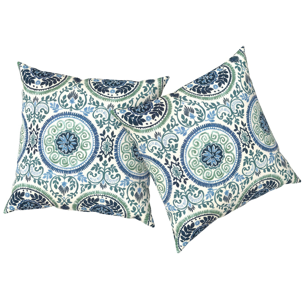 TWLEAR cojin frontal medallion blue mostrando diseño y resistencia