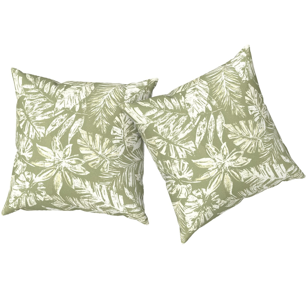 TWLEAR cojin frontal mostrando diseño tropical y beneficio decorativo